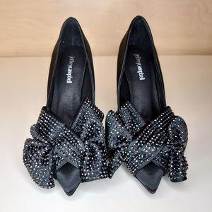 Jeffrey Campbell | Shoes | Jeffrey Campbell Black Bow Heels | Poshmark